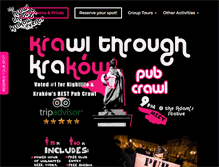 Tablet Screenshot of krawlthroughkrakow.com